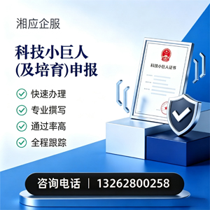 滁州科技小巨人及培育企业申报服务