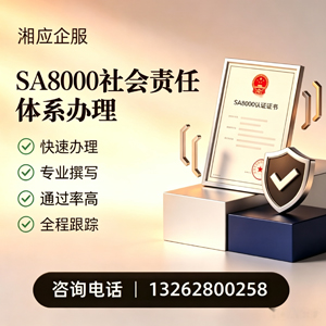 滁州SA8000社会责任体系认证服务